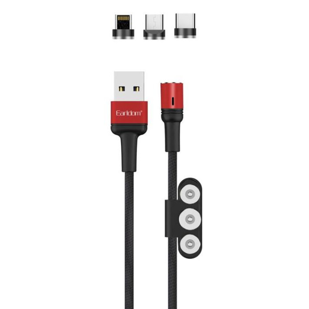 3-in-1 Magnetic Braided Charging Cable