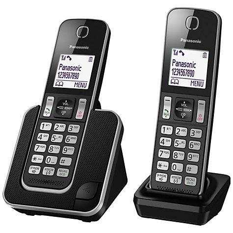 Digital Cordless Phone with Nuisance Call Control- Two Handsets Included- KX-TGD312E