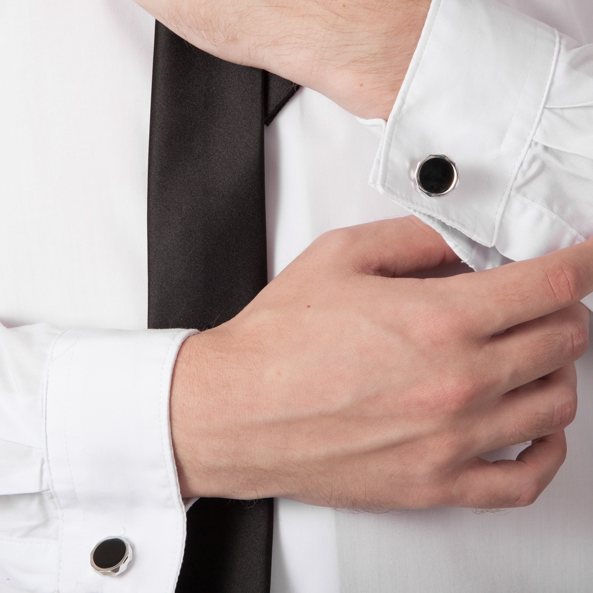 Men's Deluxe Sterling Silver Cufflinks