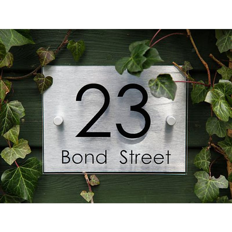 4 aluminum stand off mounts per sign