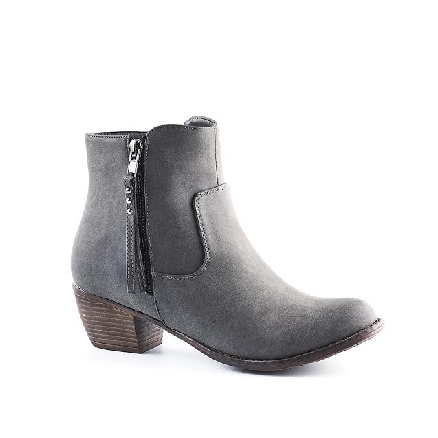 Ladies Block Heel with Zip