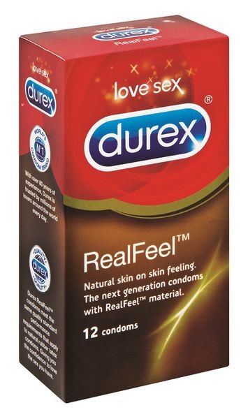 Pack of 12 Real Feel Condoms