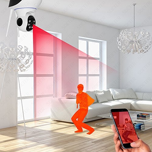 Wireless 360-Degree Indoor Camera 720P Monitor with Two-Way Audio