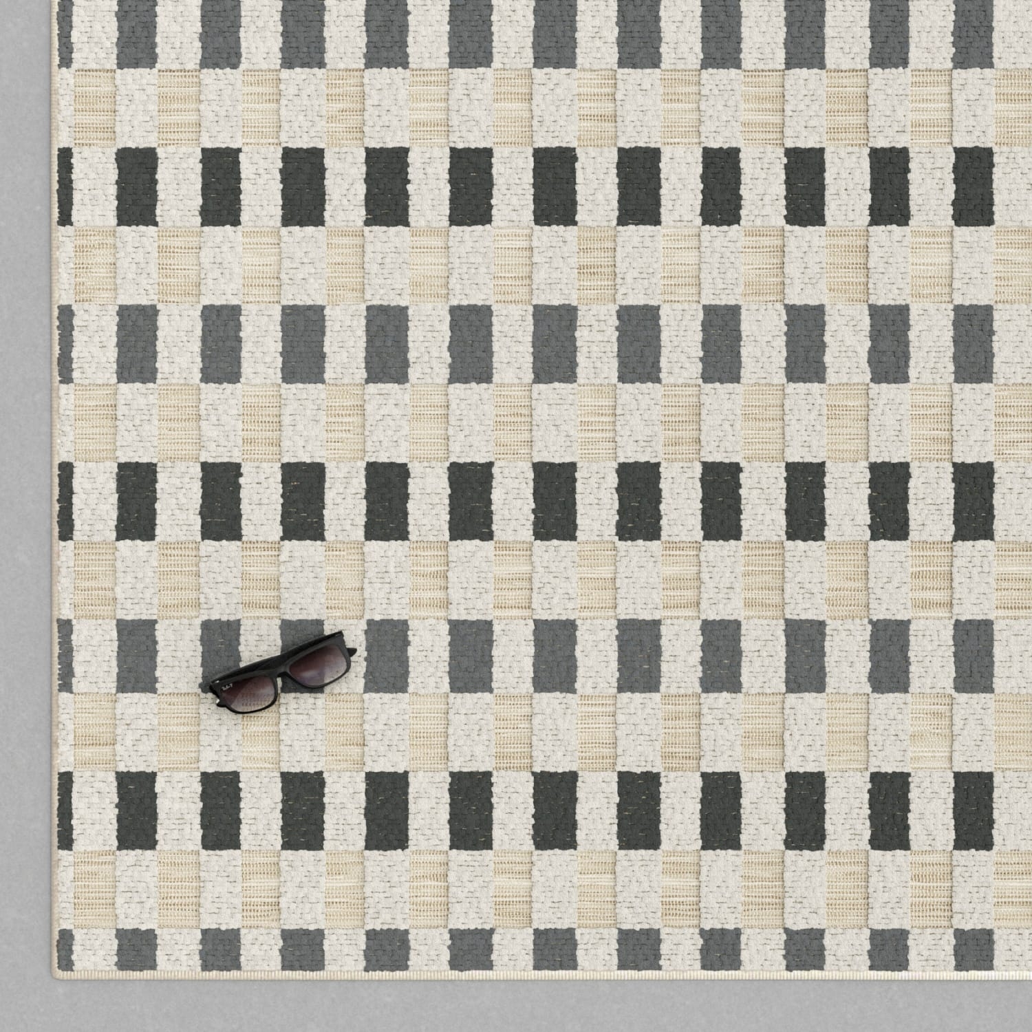 Black, Grey & Cream Square