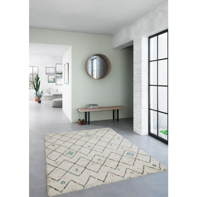 Aztec Inspired Design On Cream