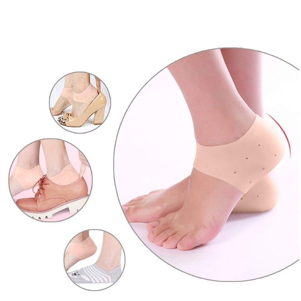 Silicone Heel Socks for Total Repair and Pain Relief