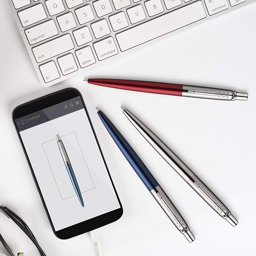 Set of 3 Stainless Steel Jotters (Includes 2 x Ballpoint Pens with 1 x Mechanical Pencil)