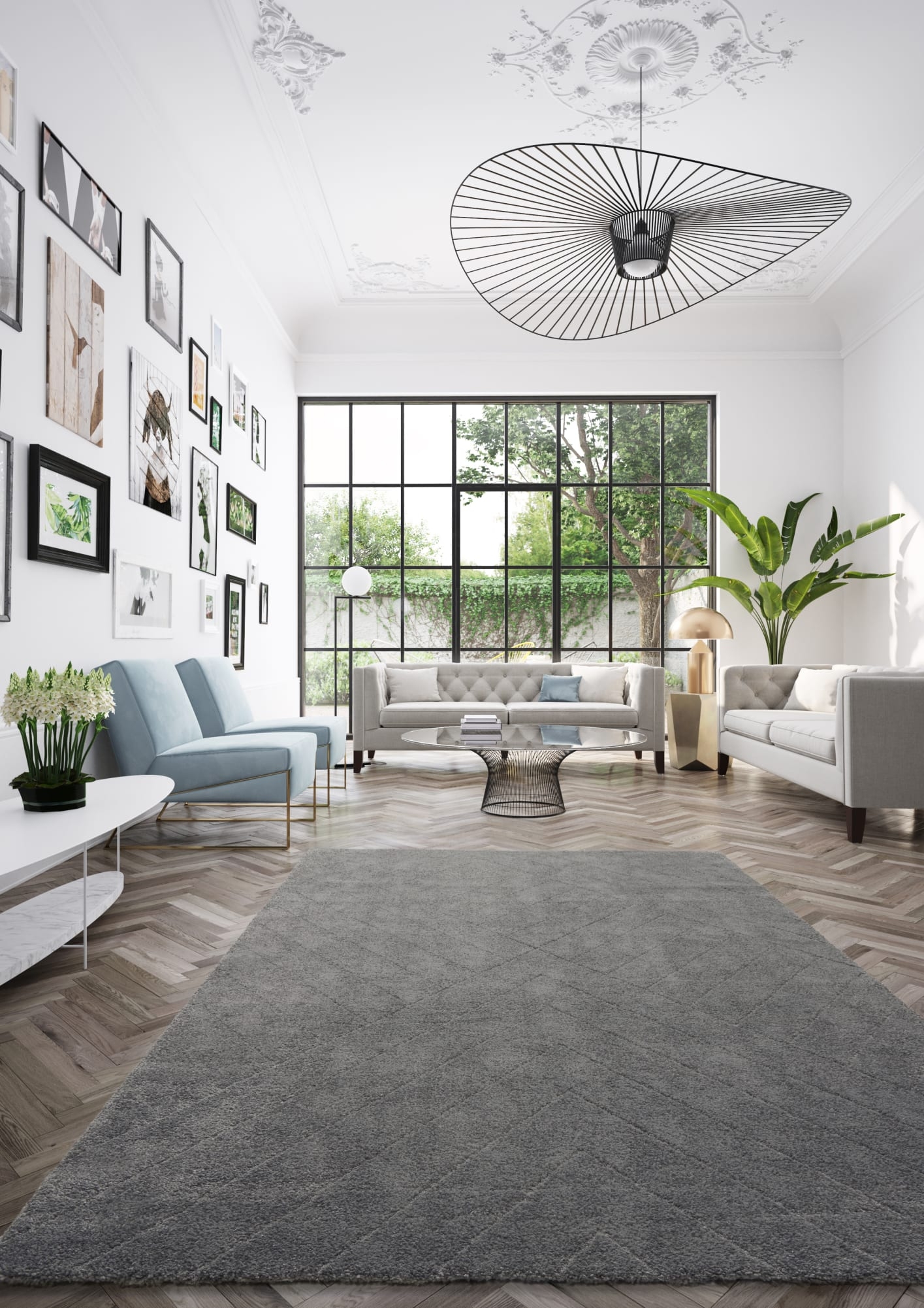 Dark Grey Linear