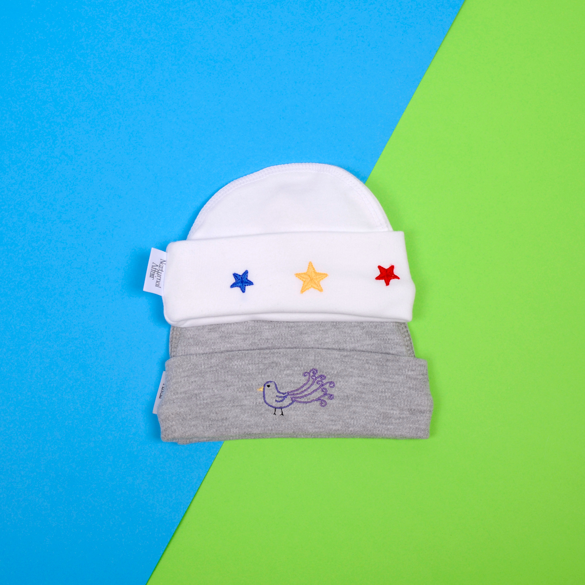 White Stars & Grey Bird (0-6 Months & 6-12 Months)