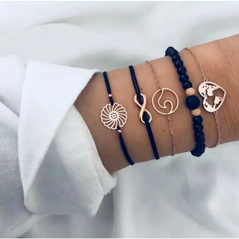 5 Piece black infinity set