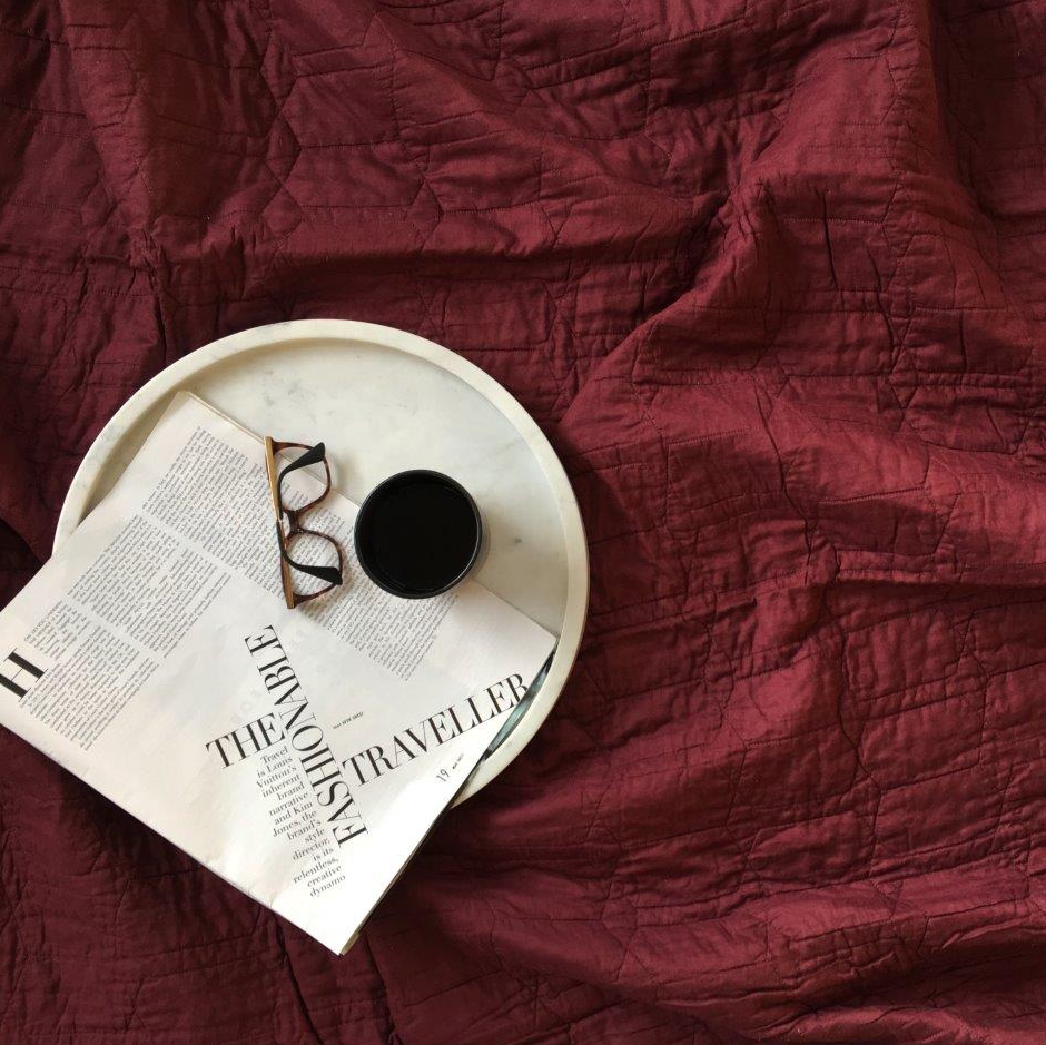 Merlot Stella Quilt (200 x 240cm)