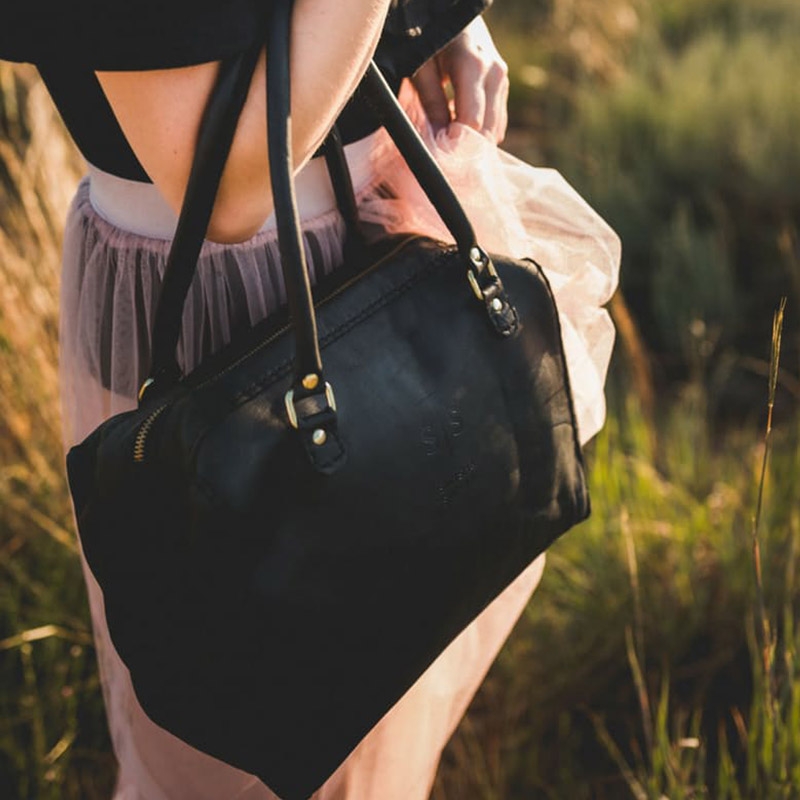 Genuine Leather Priscilla Handbag