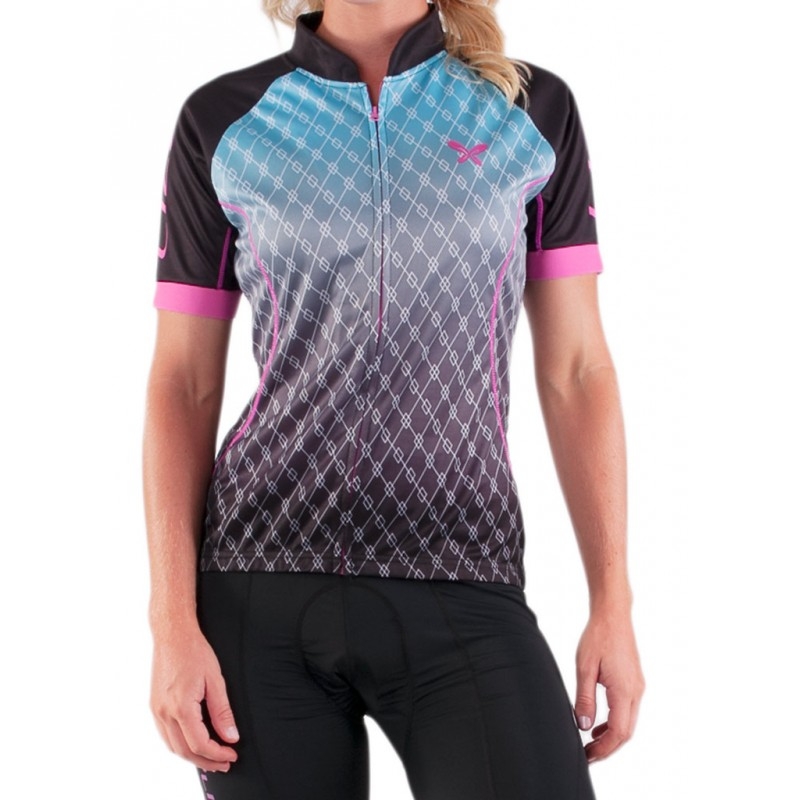 Ladies Blanka Full Length Zip Through Cycling Shirt