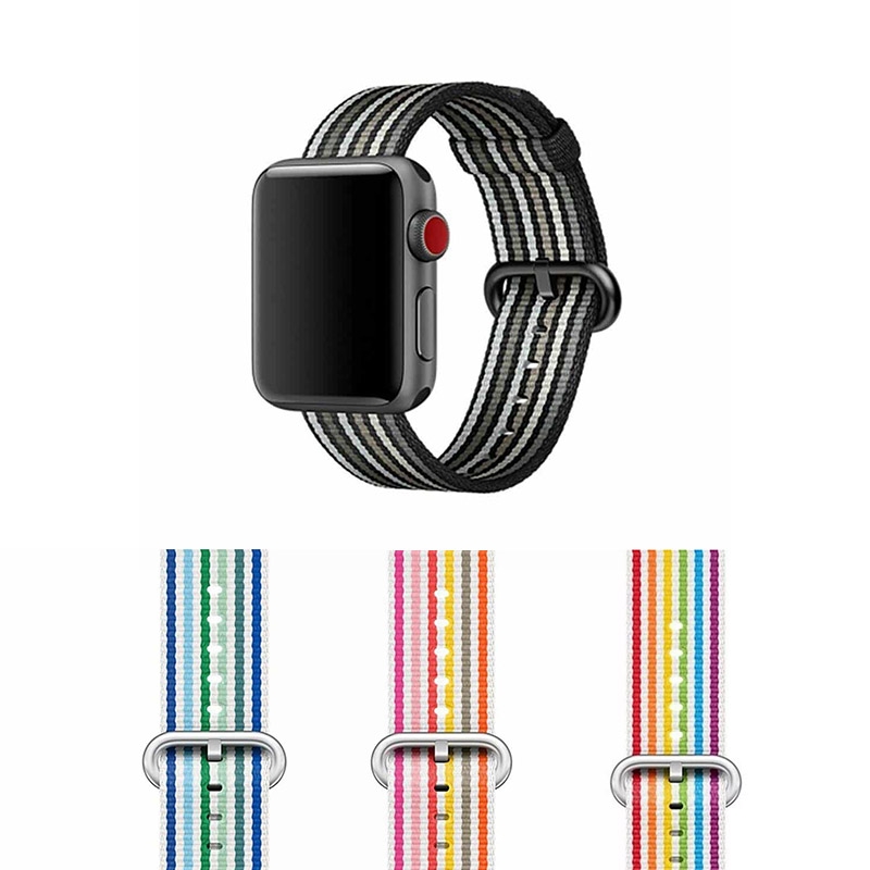 Rainbow Nylon Replacement Band for Apple Watch