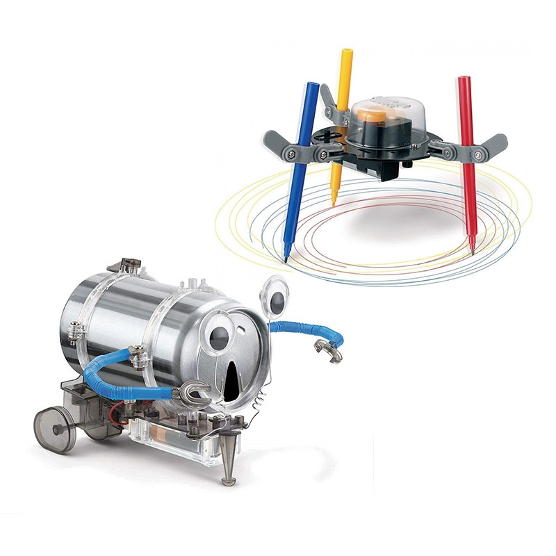 Kids Tin can Robot & Doodling Robot Kit