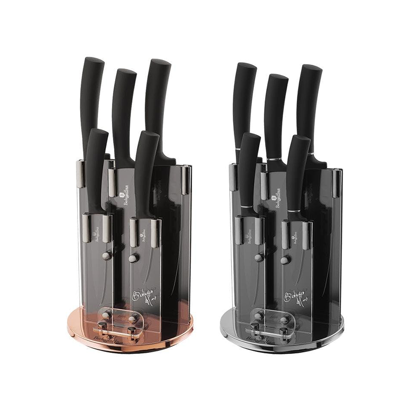 6-Piece Marble-Coated 2018 Knife Set with Stand