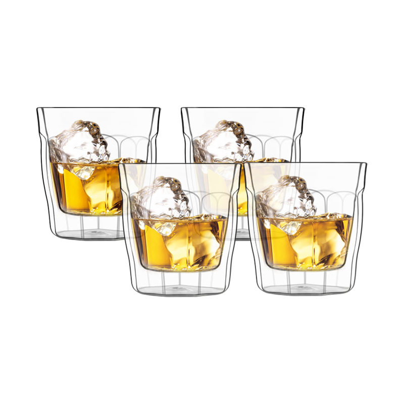 320ml Double Wall Thermal Whiskey Tumblers (Set of 4)