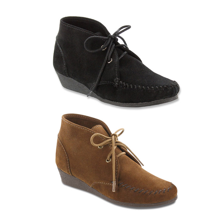 Chukka Soft Suede Genuine Leather Wedge