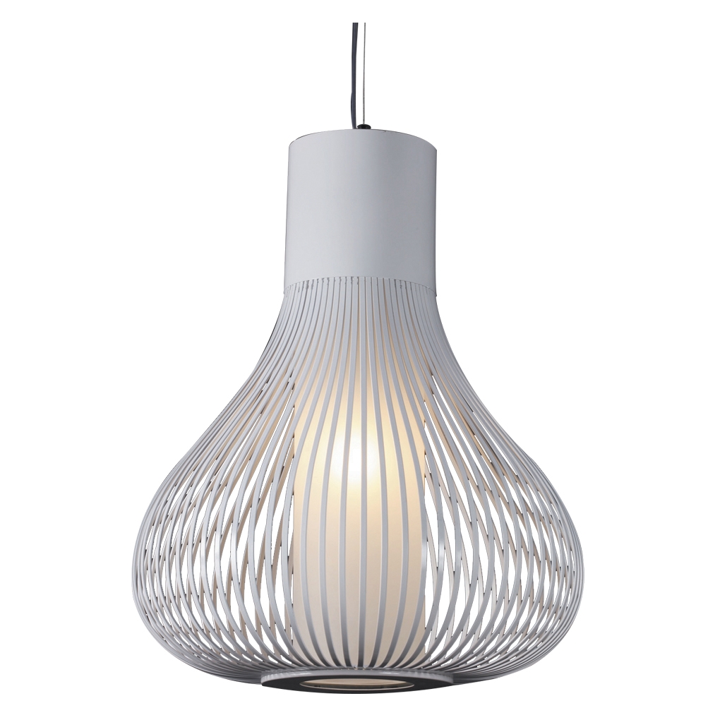 34cm White Modern Scandinavian Pendant Light