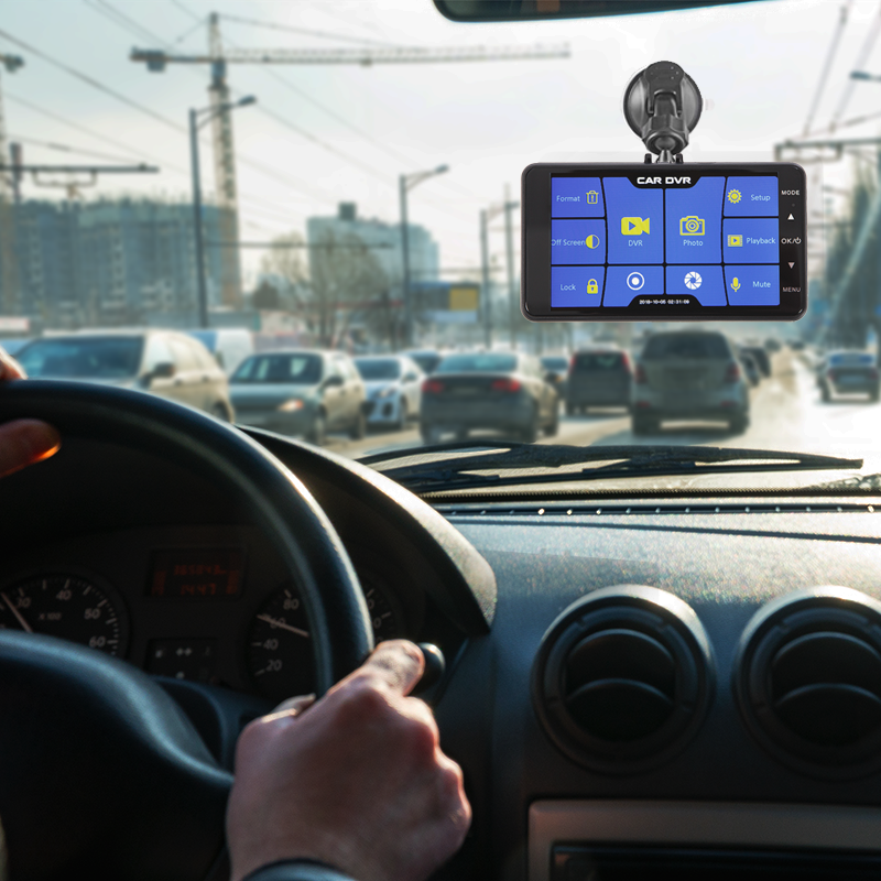 1080P HD Front & Rear Dash Cam with Full Touch Screen