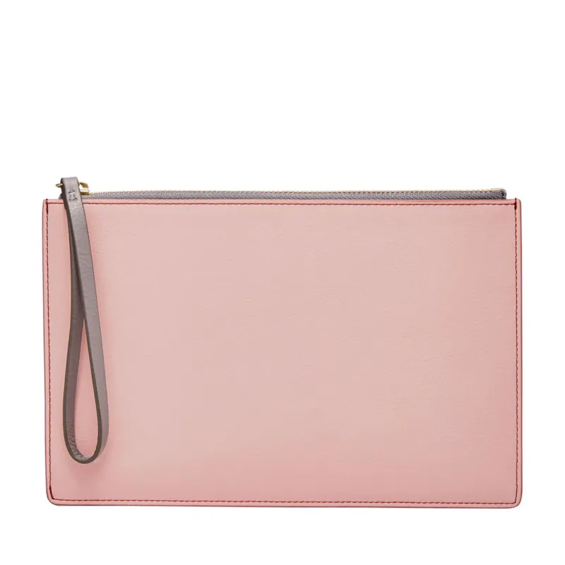 Powder Pink Leather Gift Pouch