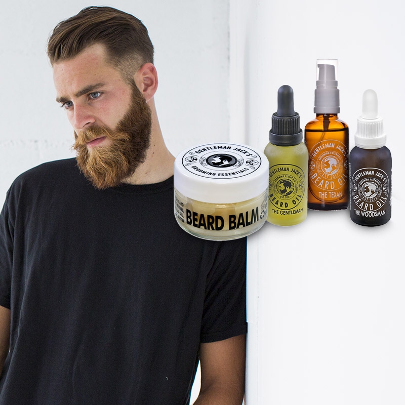 Men's Essential 4 Piece Beard Grooming Kit (3 Piece Beard Oil & Vegan Beard Balm)