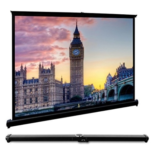 50" Portable Tabletop Pull-Up HD Projector Screen
