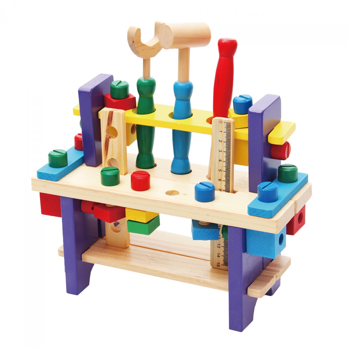 Kids Wooden Tool Shelf