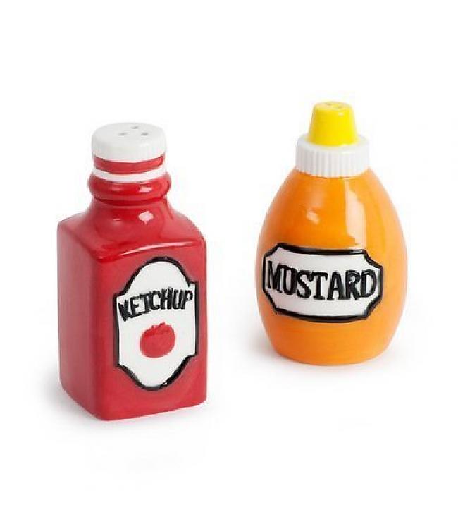 Ketchup and Mustard Bottle Salt and Pepper Set