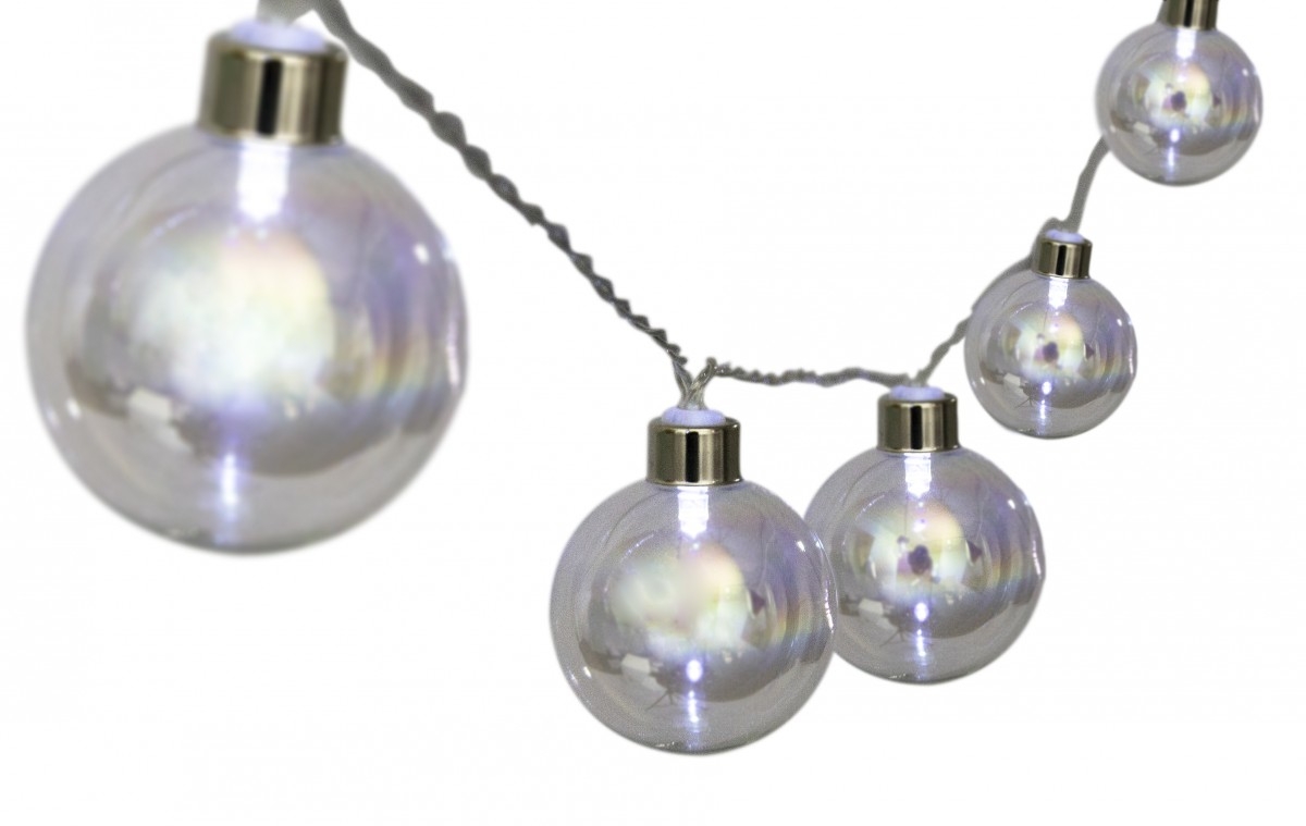 10 Piece Solar Powered LED Bulb Fairy Lights