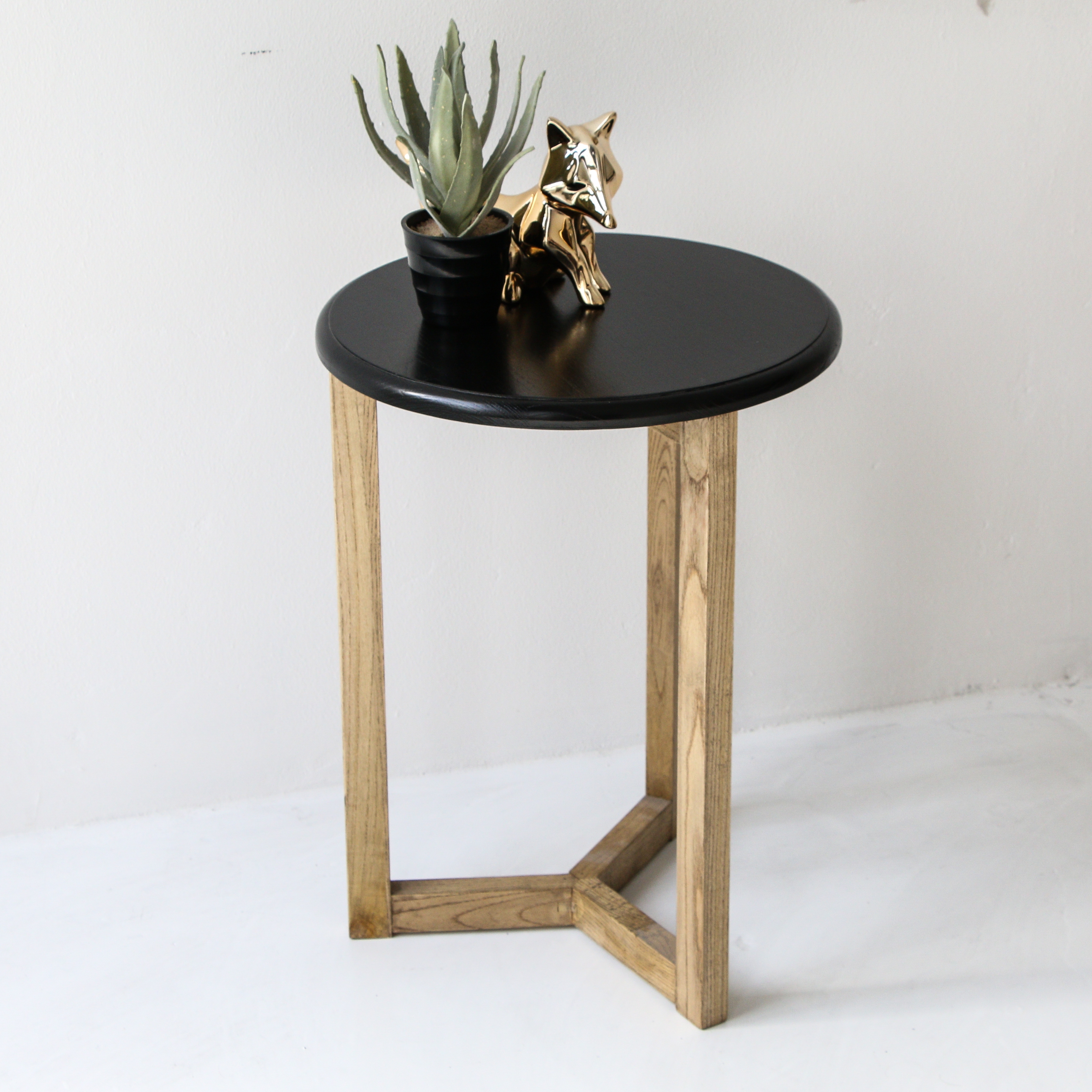 Solid Pine Wood Side Table