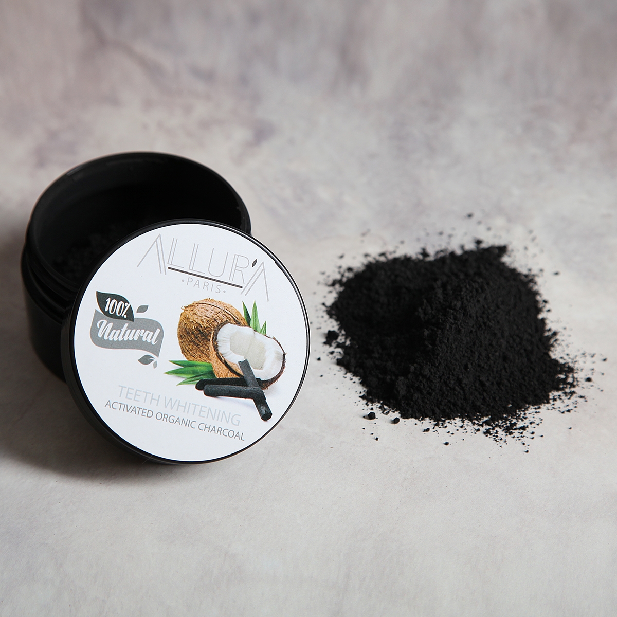 Teeth Whitening Powder with Activated Charcoal