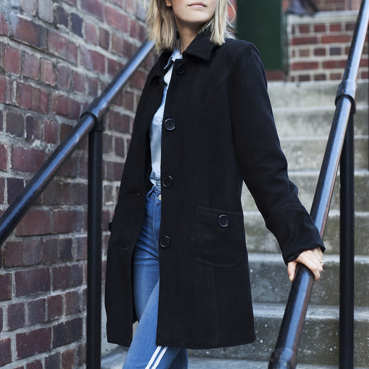 Ladies Mid-Length Coat