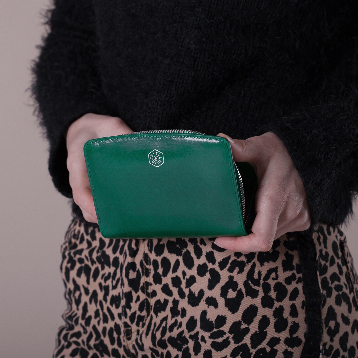 Genuine Leather RFID Secure Oslo Zip Around Purse