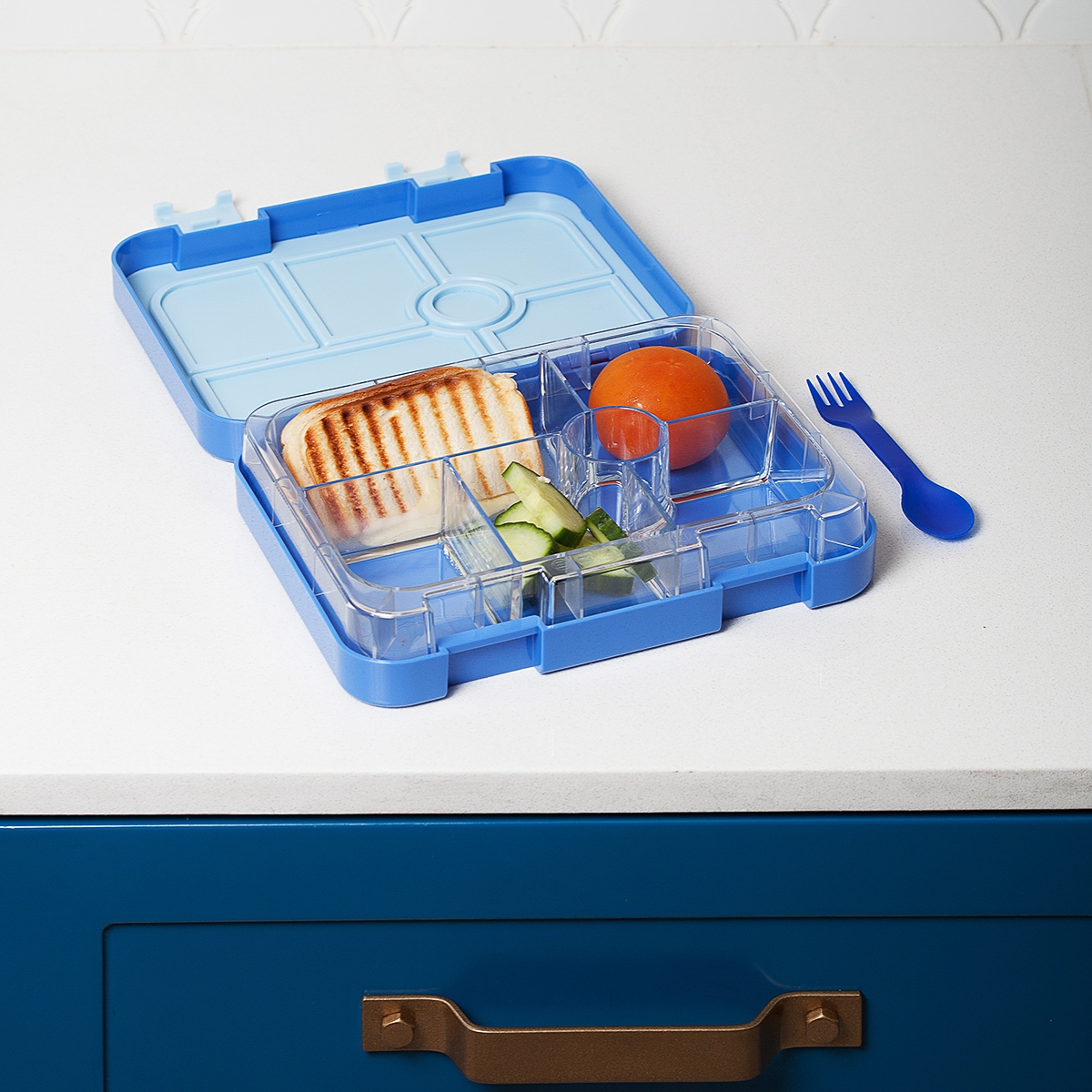 Leakproof Plastic 6 Compartment Microwavable Lunch Box