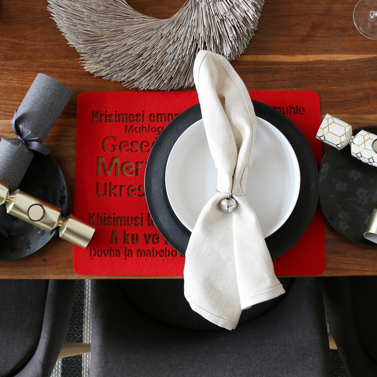 4-Piece SA Christmas Placemat Set