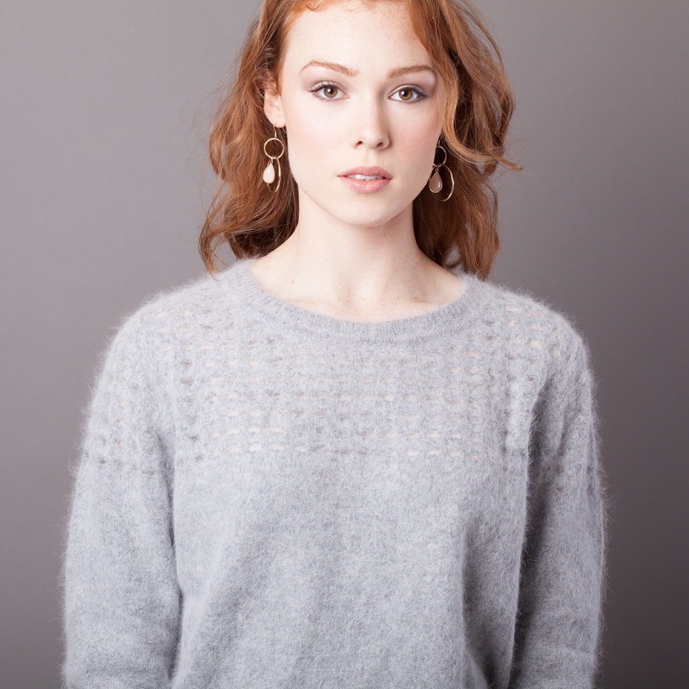 Angora Crew Neck Sweater