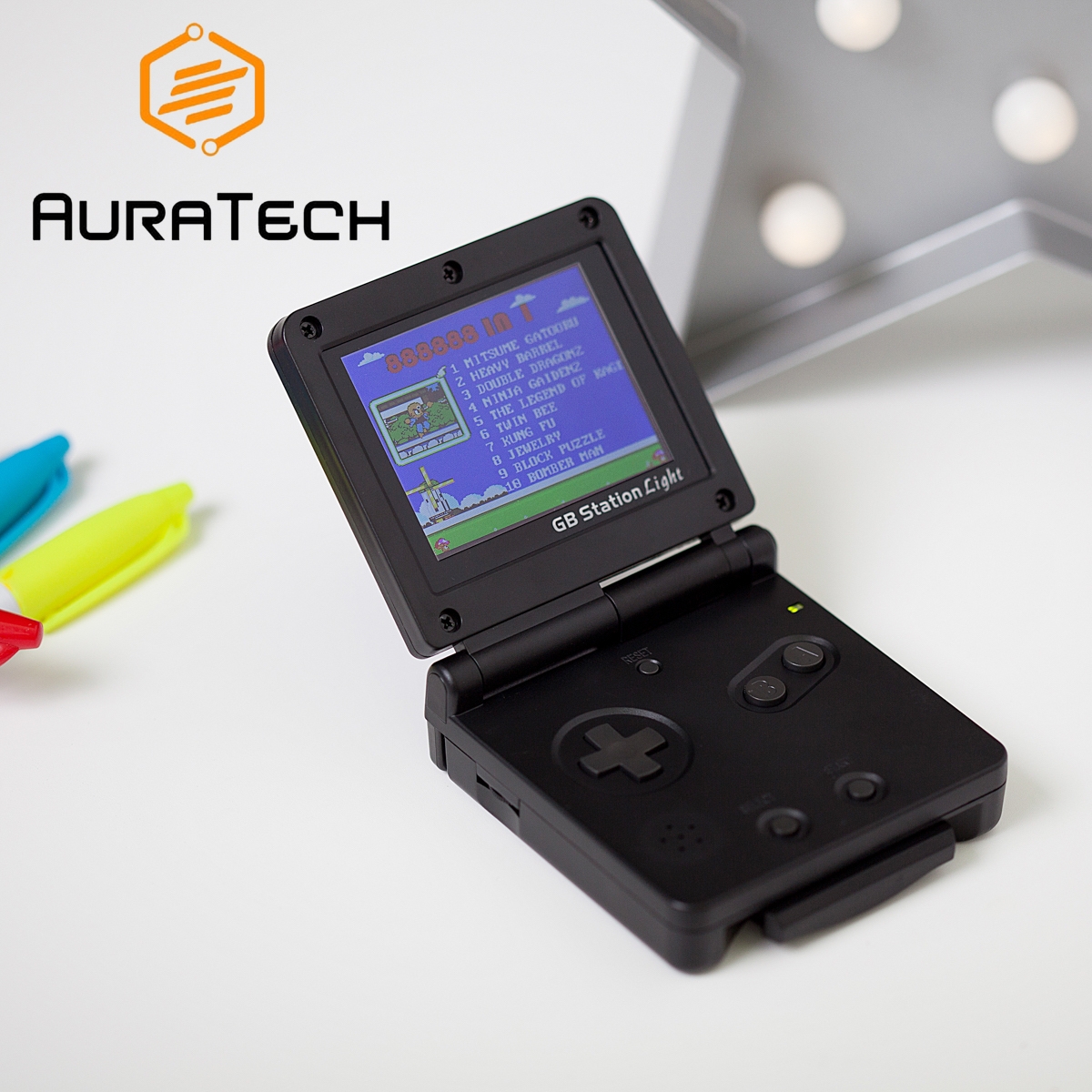 GB Station Light Handheld Retro Gaming Station with over 150 8-Bit Games