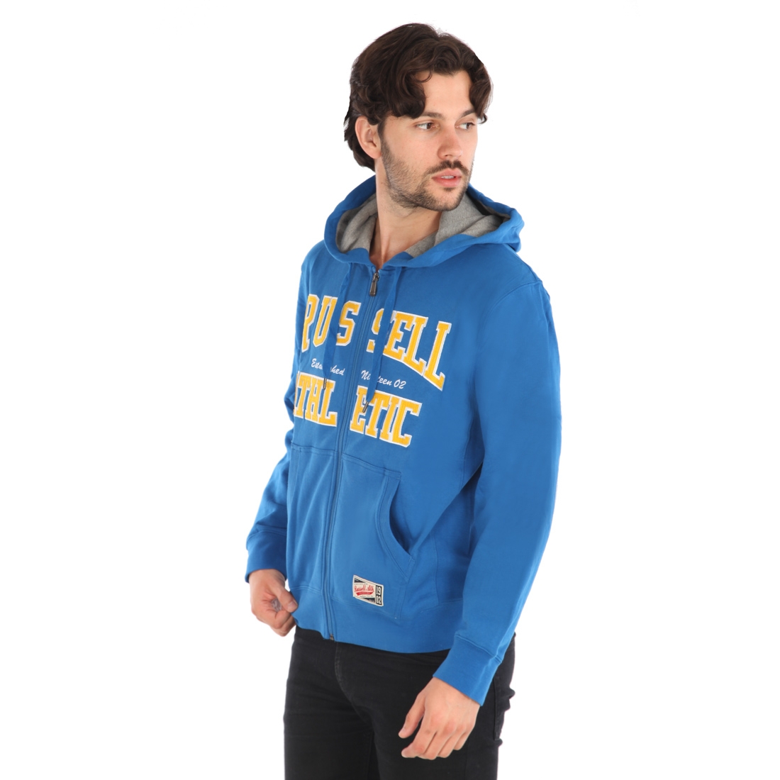 Men's Arch Logo Zip Through Hoodie