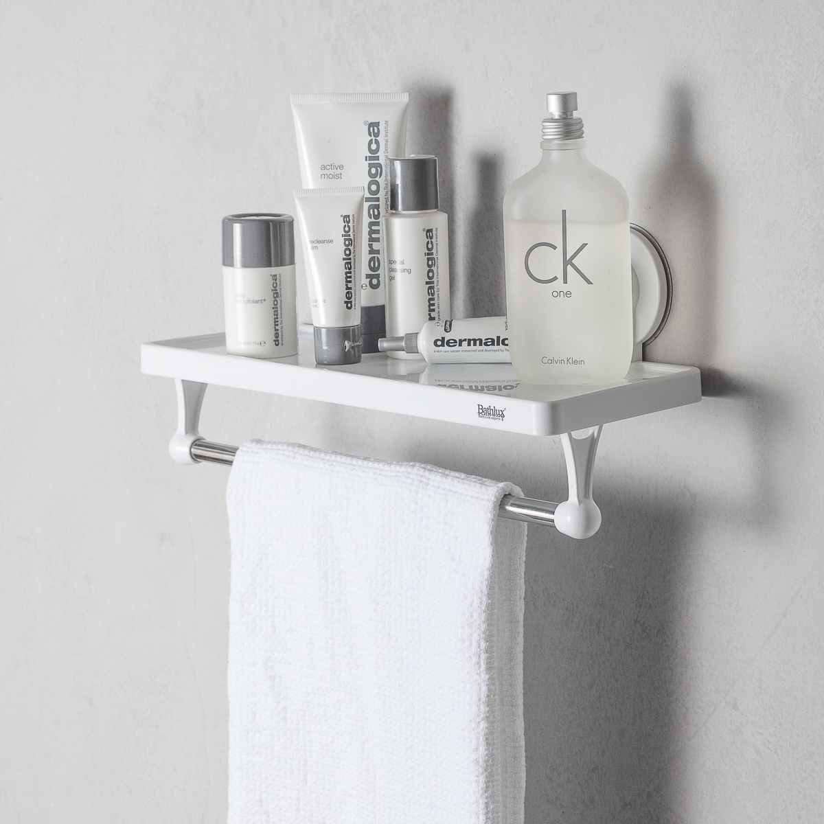 Shelf and Towel Rail with Suction Cups