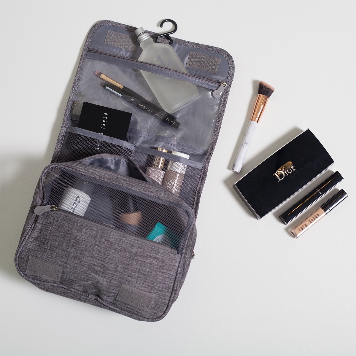 Hanging Travel Toiletry Bag with Multiple Pockets