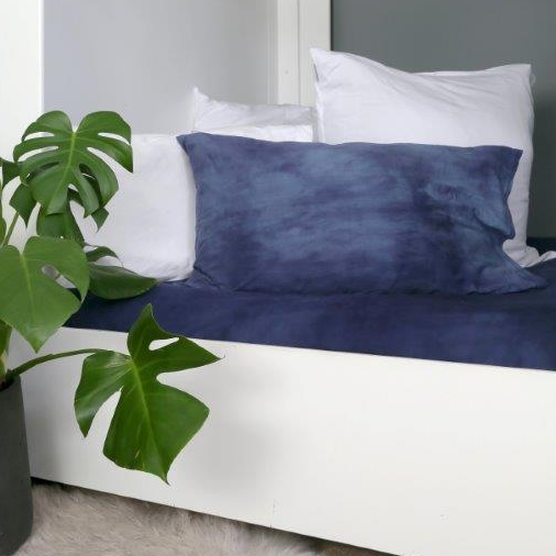 Indigo Storm Jersey Knit Duvet Cover Set