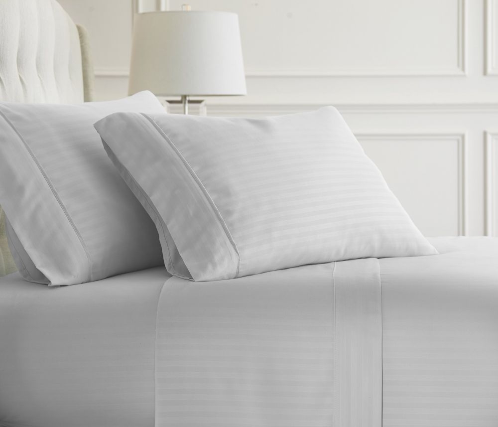 White (2x Pillowcases + 1x flat sheet + 1x fitted sheet)