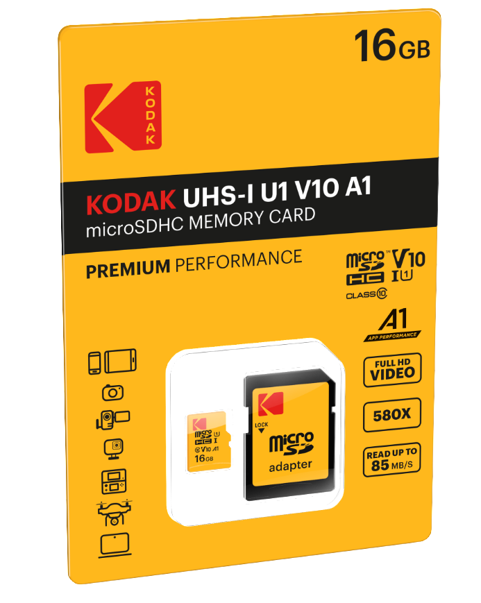 Pack of 2 16GB MicroSDHC/SDXC Class 10 Memory Card with Adapter