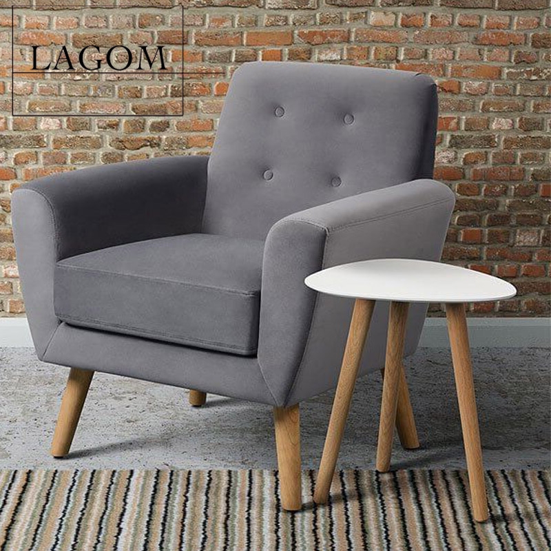Sexton Occasional Armchair with Natural Oak Legs