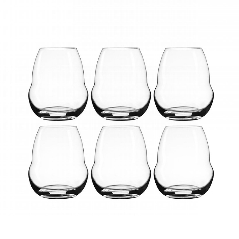 Set of 6 500ml Oenomust Crystal Wine/Water Tumblers