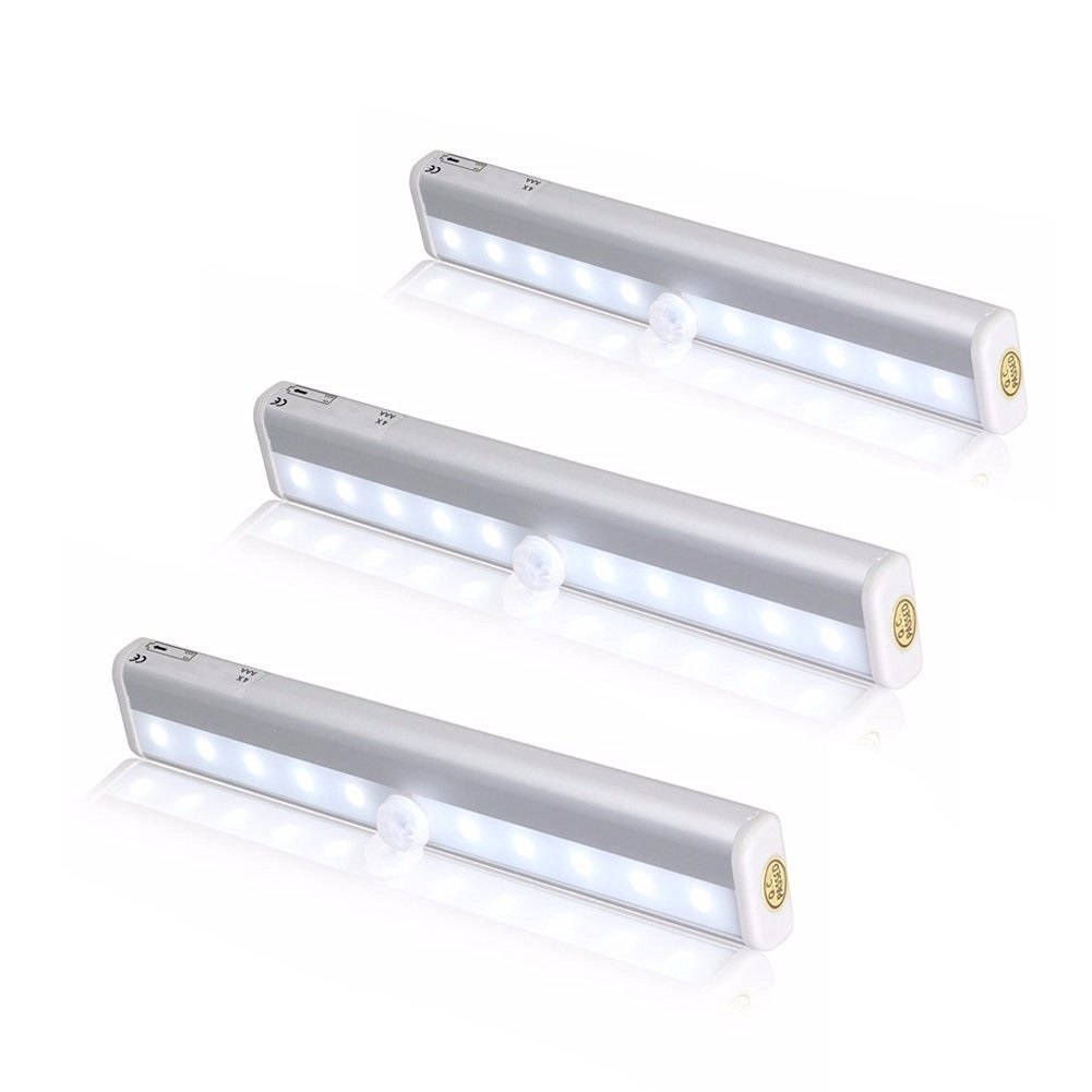 Pack of 3 Battery Powered Motion Sensor Lights