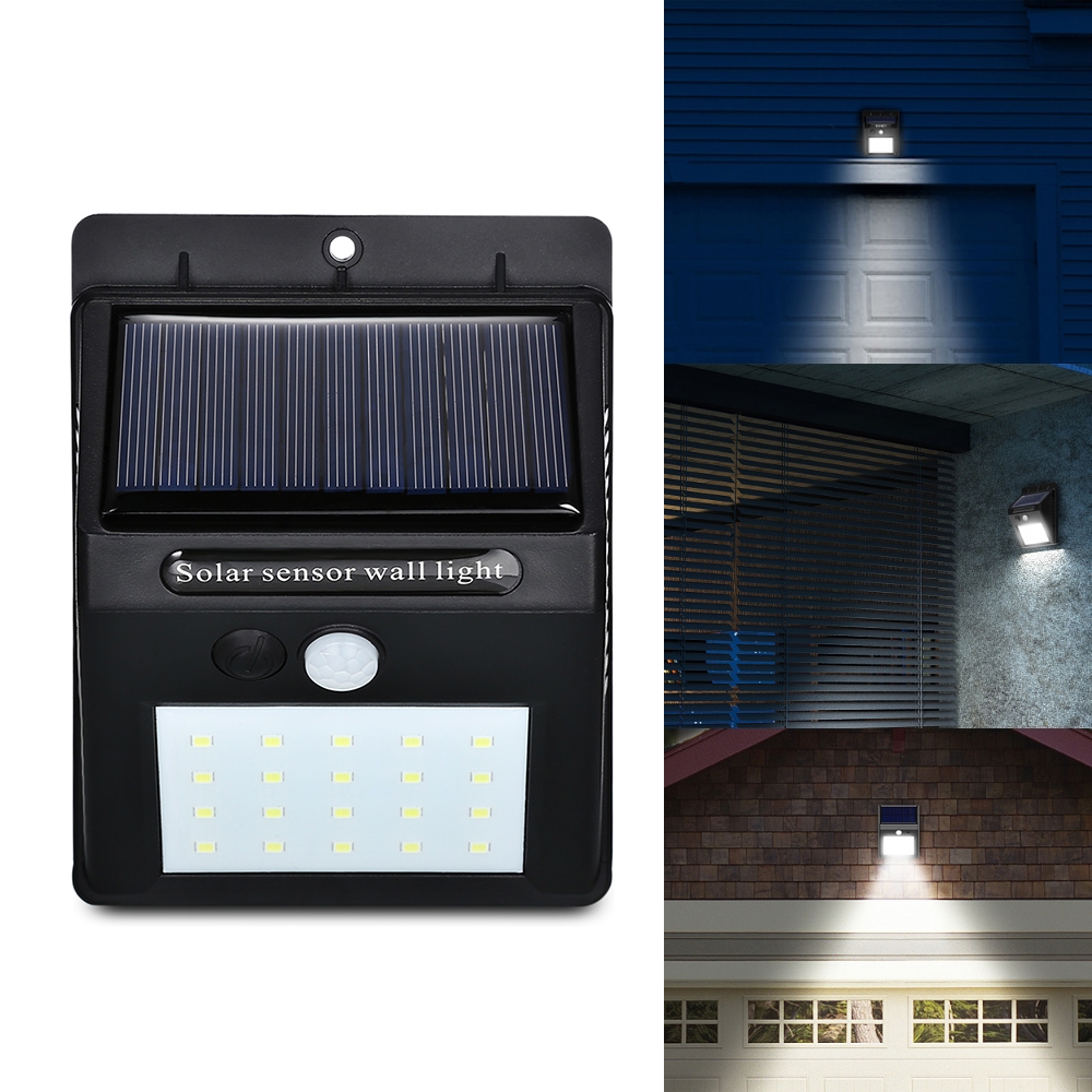 Pack of 4 PIR Motion Detecting LED Waterproof Solar Lights