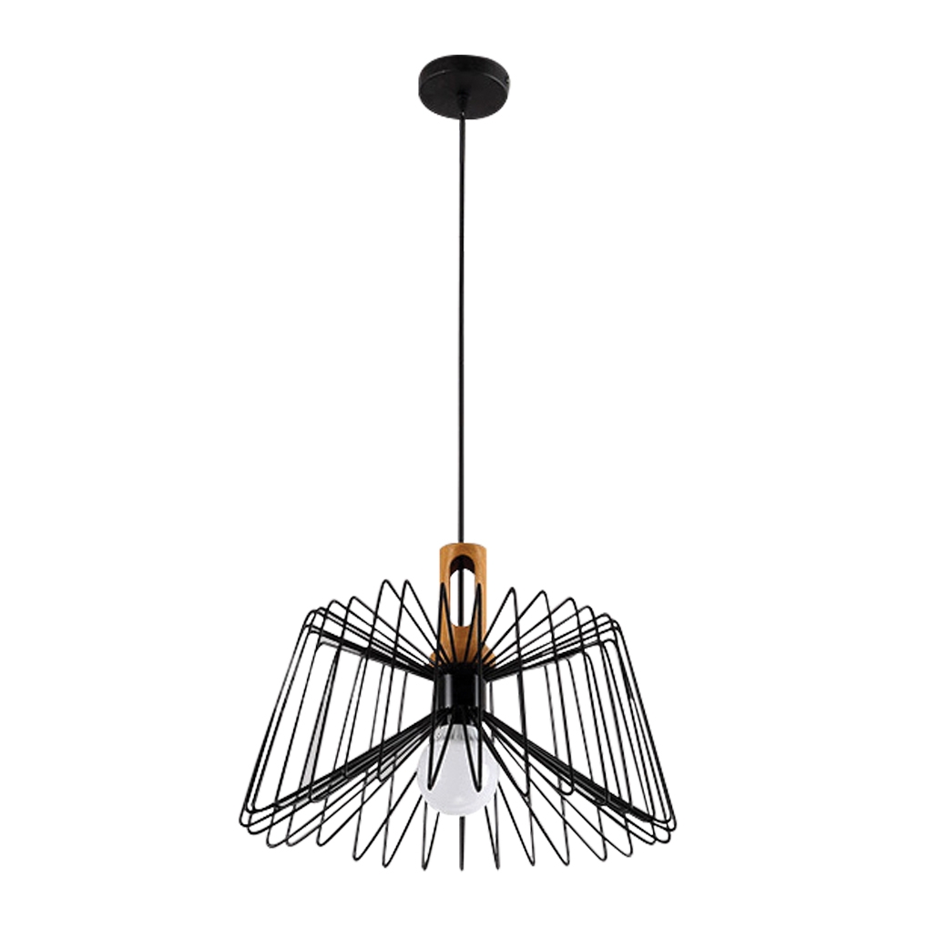 Metal & Wood Pendant Light