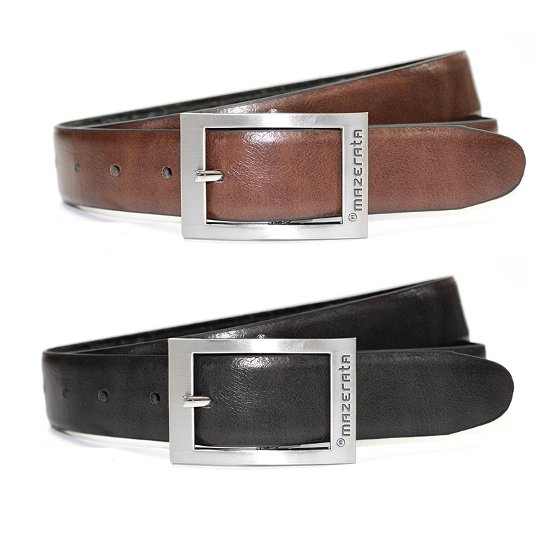 Men's Marco Reversible Belt (Black and Brown)